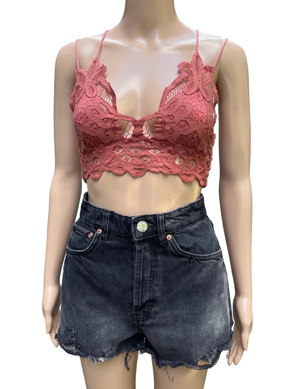 Free People Copper Bralette Crop Top S